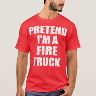 Gemakkelijk doen alsof IM brand vrachtwagen kostuu T-shirt