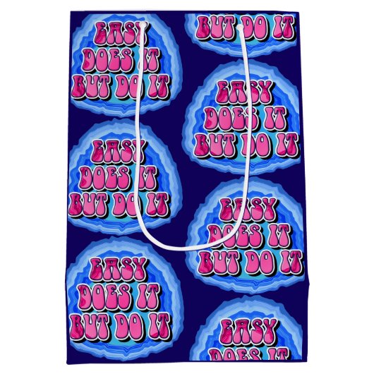 Gemakkelijk Doet Het Geode 12 Stap AA Herstelsloga Medium Cadeauzakje (Achterkant)