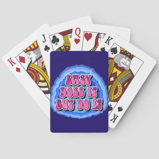 Gemakkelijk Doet Het Geode 12 Stap AA Herstelsloga Pokerkaarten (Achterkant)