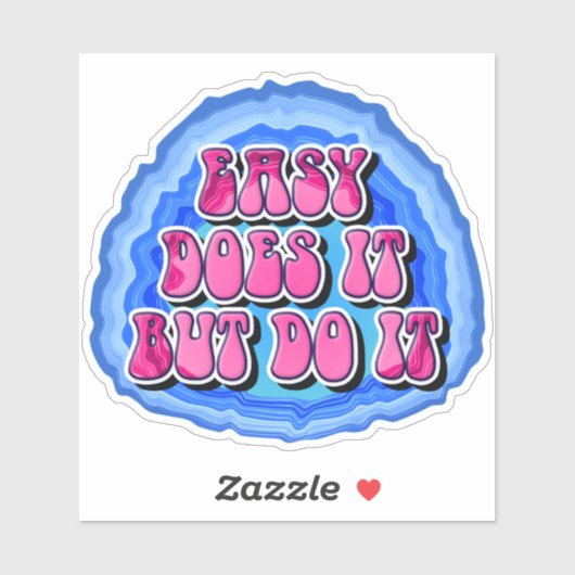 Gemakkelijk Doet Het Geode 12 Stap AA Herstelsloga Sticker (Vel)