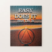 GEMAKKELIJK DOET HET, maar doe het een slogan zons Legpuzzel (Verticaal)