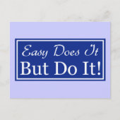 Gemakkelijk doet het, maar DOEN het! Briefkaart (Voorkant)