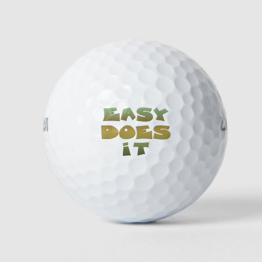 Gemakkelijk doet het slogan groen goud golfballen (Voorkant)