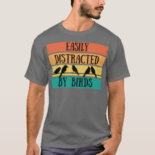 Gemakkelijk door vogels verstoorde vogels t-shirt