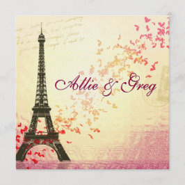 Gemakkelijk, Elegant Franse sjabloon voor de uitno Kaart