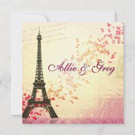 Gemakkelijk, Elegant Franse sjabloon voor de uitno Kaart