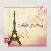 Gemakkelijk, Elegant Franse sjabloon voor de uitno Kaart (Voorkant / Achterkant)