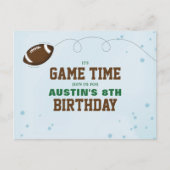 Gemakkelijk Football van de Tijd van de Spel van d Briefkaart (Voorkant)