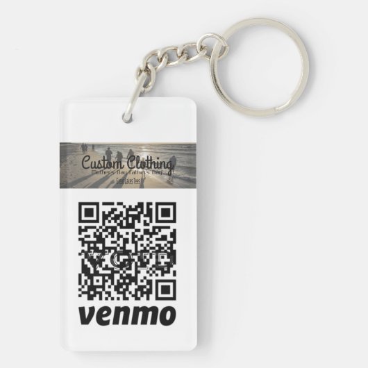 Gemakkelijk gemaakte contactloze transacties - QR- Sleutelhanger (achterkant)