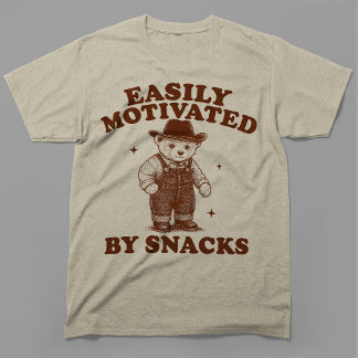Gemakkelijk Gemotiveerd Door Snacken Funny Beer T-shirt