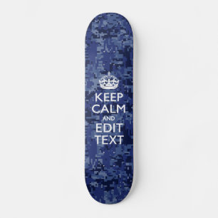 Gemakkelijk Gepersonaliseerd KEEP CALM en geef Tek Persoonlijk Skateboard