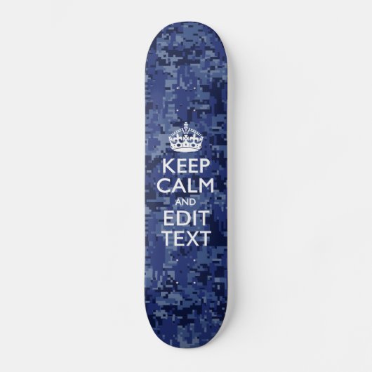 Gemakkelijk Gepersonaliseerd KEEP CALM en geef Tek Persoonlijk Skateboard (Voorkant)