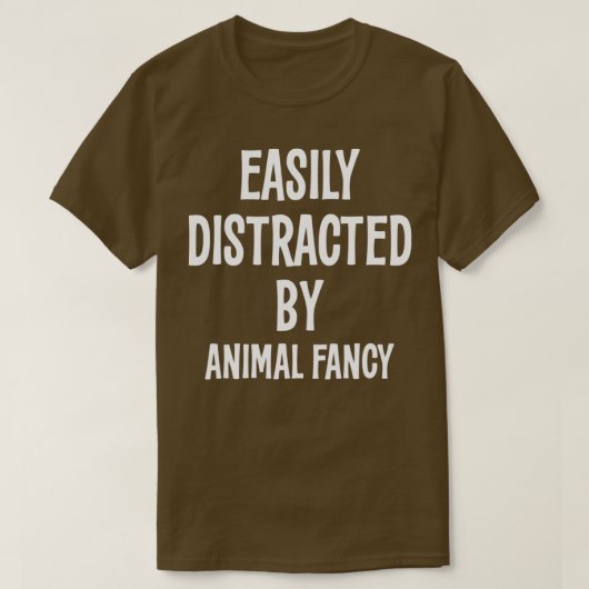 GEMAKKELIJK GESCHEIDEN DOOR DIERLIJKE FANCY FUNNY T-SHIRT (Design voorkant)