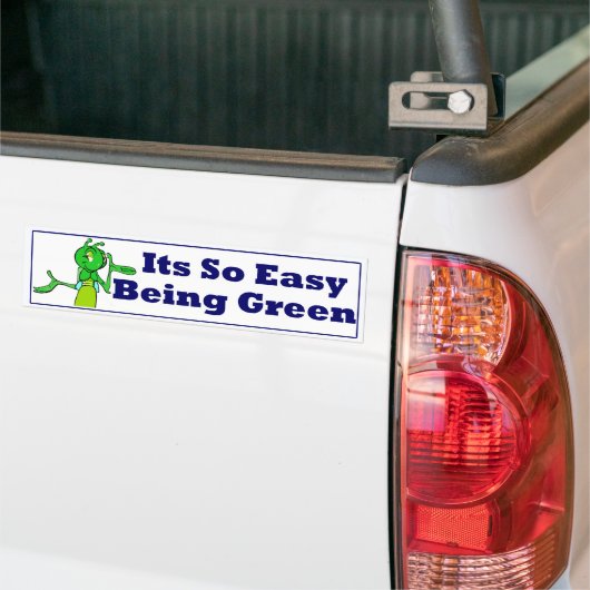 Gemakkelijk Groen zijn Bumpersticker (Op Truck)