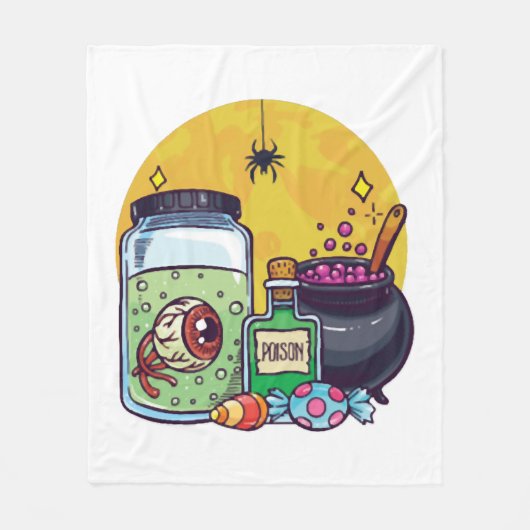 gemakkelijk Halloween kostuum halloween stemming Fleece Deken (Voorkant)