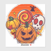 gemakkelijk Halloween kostuum halloween stemming Sticker (Vel)