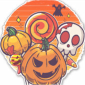 gemakkelijk Halloween kostuum halloween stemming Sticker (Voorkant)