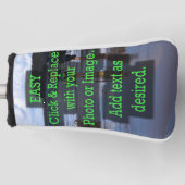 Gemakkelijk Klik & Vervang Verticaal Afbeelding na Golfheadcover (Voorkant)