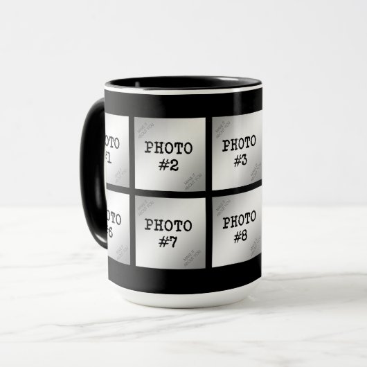 Gemakkelijk klikken om Uw Eigen 10 Foto te Creëer Mok (Voorkant links)