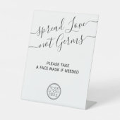 Gemakkelijk laagwaardig station met veilig logo reclamebord met voetstuk (Voorkant)