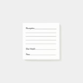 Gemakkelijk Labels voor aanbiedingenlijst op eBay- Post-it® Notes (Voorkant)