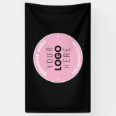 Gemakkelijk logo vervangen & bewerkbare tekst | Ro Spandoek (Verticaal)