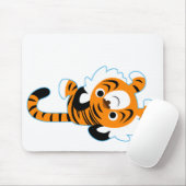 Gemakkelijk lopende Cartoon Tiger Mousepad Muismat (Met muis)