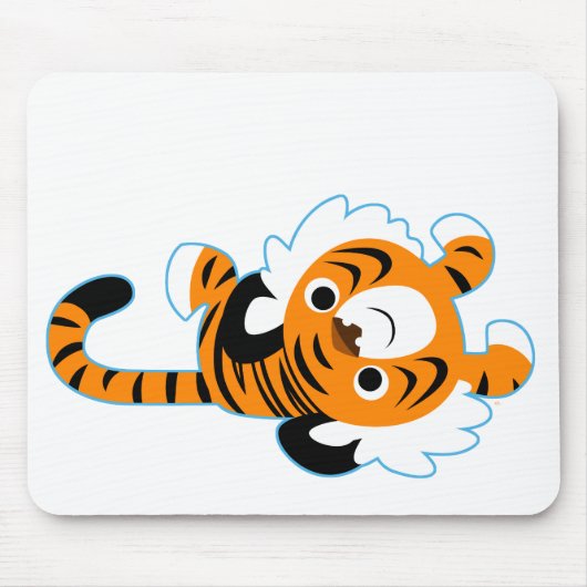 Gemakkelijk lopende Cartoon Tiger Mousepad Muismat (Voorkant)