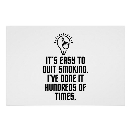 Gemakkelijk met roken te stoppen perfect poster (Voorkant)