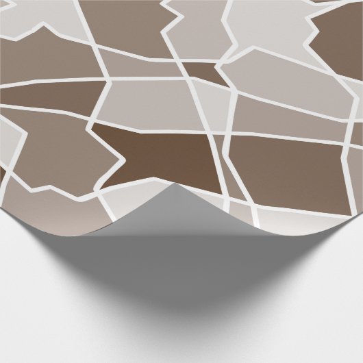 Gemakkelijk monochrome geometrische contrastvorm w cadeaupapier (Hoek)