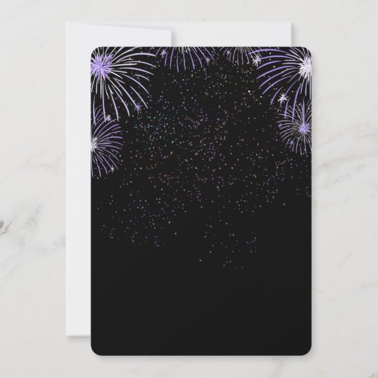 GEMAKKELIJK! Nieuwjaarsfeest Uitnodiging - Voeg De (Achterkant)