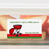 Gemakkelijk om voedsel van BBQ aan te passen Labels (Aangebracht)
