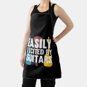 Gemakkelijk opgewonden door gitarist Guitars Music Schort (Insitu)