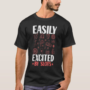 Gemakkelijk opgewonden door gokken in de gamer van t-shirt