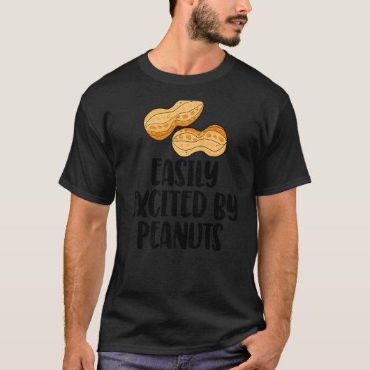 Gemakkelijk opgewonden door pinda's met een slappe t-shirt (Voorkant)