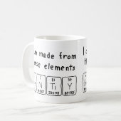 Gemakkelijk periodieke mok van de lijstnaam (Voorkant links)