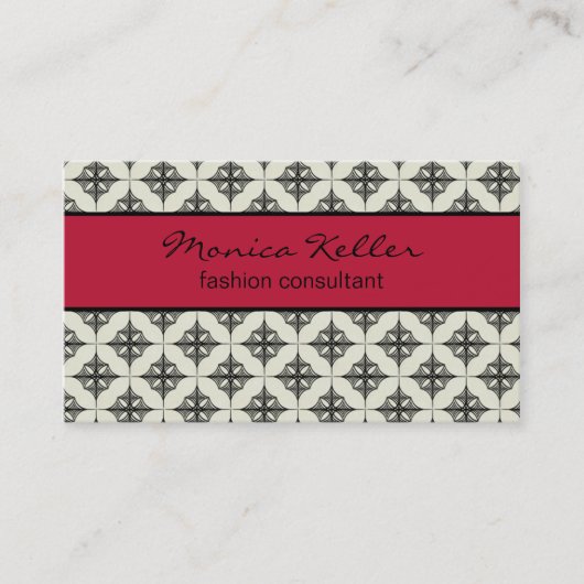 Gemakkelijk stijlvol Visitekaartje, magenta Visitekaartje (Voorkant)