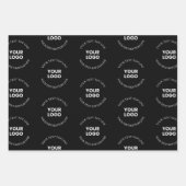 Gemakkelijk te vervangen logo & bewerkbare tekstpa inpakpapier vel (Voorkant)