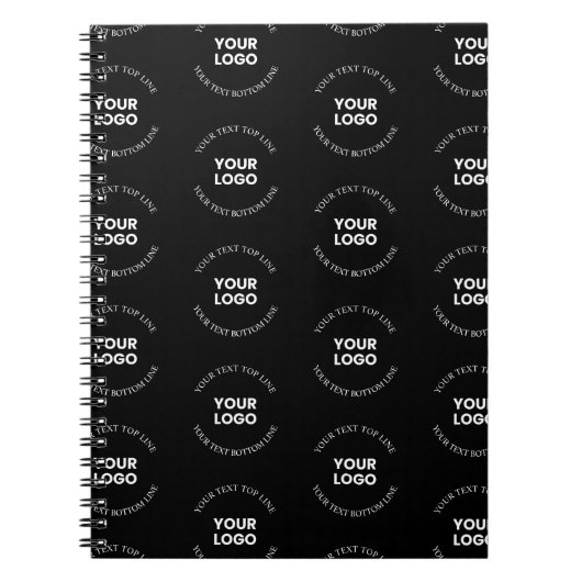 Gemakkelijk te vervangen logo & bewerkbare tekstpa notitieboek (Voorkant)