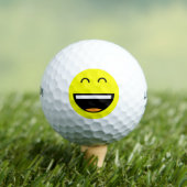 Gemakkelijk te vinden grappige gele lachende emoji golfballen (Insitu Shirt)