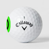 Gemakkelijk te vinden Heldergroene letter Initiaal Golfballen (Logo)