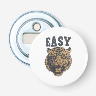 GEMAKKELIJK Tijger Grappige Vintage Getypte Letter Button Flesopener
