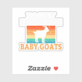 Gemakkelijk verstoord door Baby Geiten Lover. Perf Sticker (Vel)