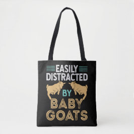 Gemakkelijk verstoord door Baby geiten Tote Bag