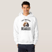 Gemakkelijk verstoord door beagles hoodie (Voorkant volledig)