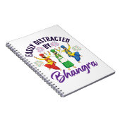 Gemakkelijk verstoord door Bhangra Punjabi Dance Notitieboek (Rechterzijde)