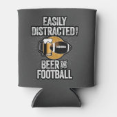 Gemakkelijk verstoord door bier en Football Blikjeskoeler (Voorkant)