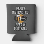 Gemakkelijk verstoord door bier en Football Blikjeskoeler (Achterkant)