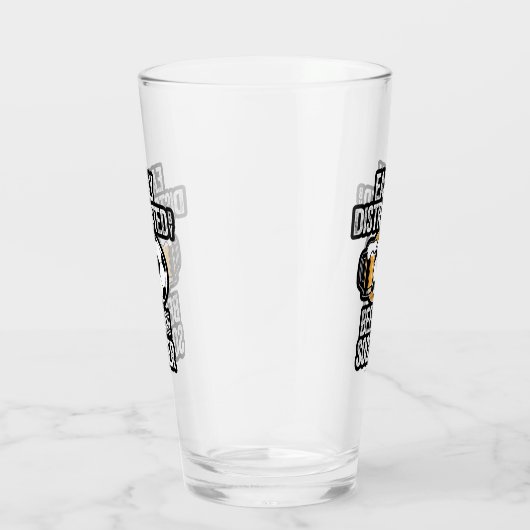 Gemakkelijk verstoord door Bier en Voetbal Glas (Rechts)