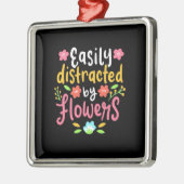 Gemakkelijk verstoord door bloemen metalen ornament (Links)